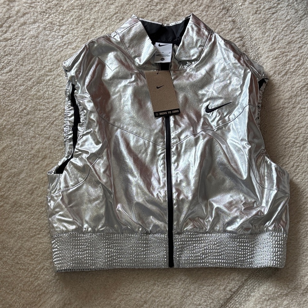 Nike Women's Metallic Silver Vest
